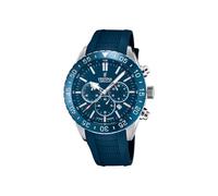 Montre FESTINA pour Homme F20515/1 Ceramic Boîtier en Acier Inoxydable Gris Bracelet en Plastique Bleu