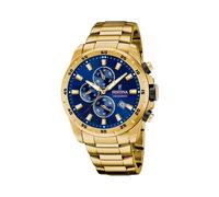Montre Homme Festina - F20541/2 - Chrono Sport plaqué or - Cadran bleu 45.05mm
