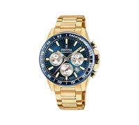 Montre FESTINA pour Homme F20634/2 Timeless Chronograph Boîtier en Acier Inoxydable Doré Bracelet en Acier Inoxydable Doré