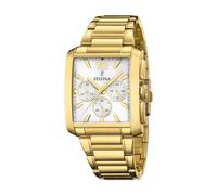 Montre - Festina - F20638-1 - Chrono doré - Acier - 38 mm - Cadran blanc