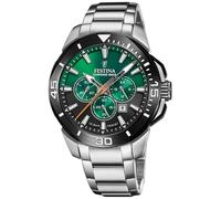 Montre FESTINA pour Homme F20641/B Chrono Bike Boîtier en Acier Inoxydable Gris Bracelet en Acier Inoxydable Gris