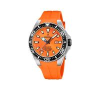 Montre FESTINA pour Homme F20664/4 The Originals Boîtier en Acier Inoxydable Gris Bracelet en Plastique Orange