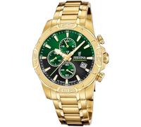 Montre FESTINA pour Homme F20705/6 Timeless Chronograph Boîtier en Acier Inoxydable Doré Bracelet en Acier Inoxydable Doré