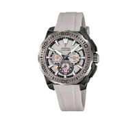 Montre FESTINA pour Homme F20726/1 Chrono Bike Boîtier en Acier Inoxydable Noir Bracelet en Caoutchouc Gris