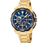 Montre FESTINA pour Homme F20727/1 Chrono Bike Boîtier en Acier Inoxydable Doré Bracelet en Acier Inoxydable Doré