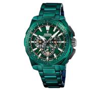 Montre FESTINA pour Homme F20730/1 Chrono Bike Boîtier en Acier Inoxydable Vert Bracelet en Acier Inoxydable Vert