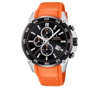 Festina Montre Homme F20330/4 The Originals, Chronographe Quartz, Caoutchouc Orange, 10 ATM