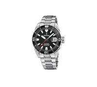 Festina Montre Homme Analogique en Acier Inoxydable 316L Argenté - Mouvement Quartz - Calendrier - Verre Saphir Haute Résistance - Étanche 20 ATM F20669/3 The Originals