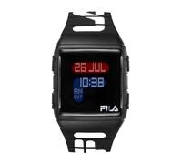 Montre - FILA - 38-105-006 - Digital - Boîtier carré - Bracelet plastique noir et blanc