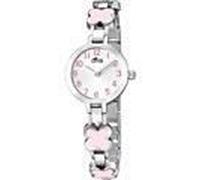 Montre Fille - Lotus - L15828-2 - Quartz - Cadran Rond Blanc - Bracelet Acier Rose