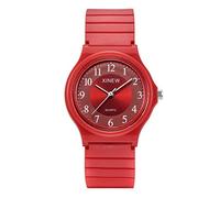 Montre fine unisexe à quartz analogique en silicone pour enfants, hommes, adolescents et garçons de 11 à 15 ans, D, taille unique