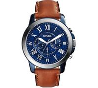 Montre - FOSSIL - FS5151 - 44MM - Cuir Noir - Boîtier Acier Inoxydable