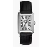 Montre - FOSSIL - FS6078 - Bracelet cuir noir - Boîtier rectangulaire 30x34 mm - Étanche 5 ATM