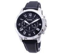Montre Fossil Grant Chronographe Cadran Noir Quartz Habillée FS4812 Homme