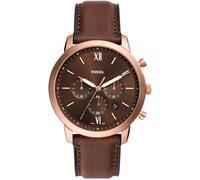 Montre Fossil Hommes FS6026 - Marron Cuir - 44mm - 5 bar - Quartz - Analogique
