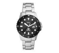 Montre Fossil - Hommes - FS6032 - Argent Acier inoxydable - 42 mm - Noir