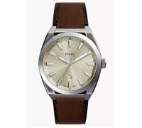 Montre Fossil Hommes FS6071 - Marron Cuir - 42mm - 5 bar - Quartz - Analogique