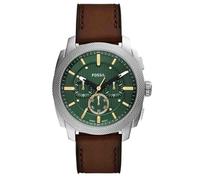 Fossil Montre Machine FS6100 à affichage analogique marron/vert/argent Taille One Size