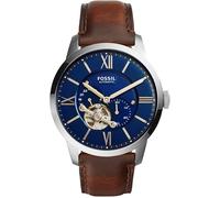 Montre - FOSSIL - ME3110 - Automatique - Cuir Marron - Cadran Bleu 44MM