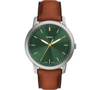 Fossil Minimalist Watch for Men, Quartz Movement with Stainless Steel Or Leather Strap, Vert Olive