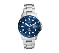 Montre - Fossil Mod. FS6029 - Cuir Bleu - Analogique - Chic Mixte