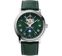 Montre Frédérique Constant - Hommes - FC-335MCGRW4P26 - Vert Cuir - 40mm - 5 bar - Swiss Made - Phase de lune