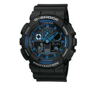 Montre Casio Homme G-Shock Chrono Résine Noir GA-100-1A2ER Sport - 200 Mètres