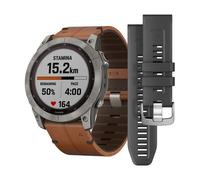 Montre Garmin 7X SAPPHIRE SOLAR Titane + Cuir Chestnut 51mm 010-02541-19