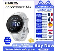 Montre Garmin Forerunner 165 avec capteur d'oxygène sanguin, suivi du stress, dynamiques de course à poignet, fréquence cardiaque à poignet, entraînement croisé Black 24H ship