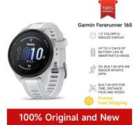 Montre Garmin Forerunner 165 avec capteur d'oxygène sanguin, suivi du stress, dynamiques de course à poignet, fréquence cardiaque à poignet, entraînement croisé white