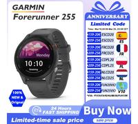 Montre Garmin Forerunner 255, montre connectée sportive Garmin, 46 mm, écran couleur 1,3'', autonomie de 14 jours, 4 Go de RAM, NFC, Bluetooth, Wifi, étanche 5 ATM Slate Gray (GPS)
