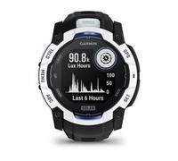 Garmin Montre GPS Instinct 3 Solar 50 mm Blanc – Bracelet silicone TU