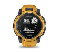 Montre GPS avec bracelet Garmin Instinct® 3 Solar Jaune 3/45 mm