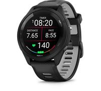 Montre GPS connectée - GARMIN - Forerunner 265 - 46 mm (1,3"") - Noire avec bracelet en silicone noir/gris