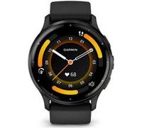 Montre Gps Connectée - Garmin - Venu 3 - Wifi - 35,4 Mm (1,4) - Acier Gray, Boîtier Noir Et Bracelet En Silicone Noir