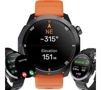 Montre GPS étanche Montre Connectée Homme Femme de Sport multi activités Podomètre Appels Bluetooth Longue Autonomie Moniteur Fréquence Boussole suivi de la Pression Atmosphérique, Altimètre 1ATM