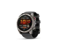 Montre gps garmin fenix 8 pro amoled 51 mm sapphire titane avec bracelet en silicone gris graphite