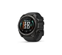 Montre gps garmin fenix 9 amoled 51 mm sapphire titane carbon gray dlc avec bracelet noir
