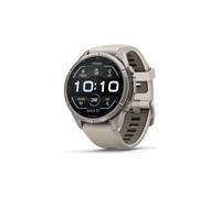 Montre gps garmin fenix 9 pro amoled inreach 43 mm sapphire titanium avec bracelet gris gres