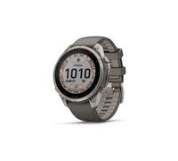 Montre gps garmin fenix 9 pro solar inreach 47 mm sapphire titane carbon dlc avec bracelet en silicone gris
