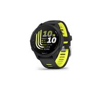 Montre gps garmin forerunner 170 music noir avec bracelet en silicone noir jaune