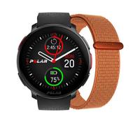 Montre gps polar vantage v3 noir bracelet en nylon orange