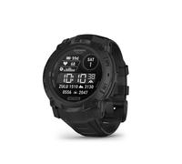Montre gps garmin instinct 3 solar tactical edition 50 mm noir avec bracelet en silicone noir