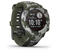 Garmin Instinct Solar Camo Edition - Montre GPS de Plein air Robuste avec Chargement à l'énergie Solaire - Lichen