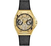 Montre - Guess - Asteria Gw0620l2 - Quartz - Acier Inoxydable - Bracelet En Silicone Noir Noir