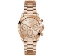 Guess Montre Eclipse GW0314L3 Femme dorée, Acier inoxydable, Résistante à l'eau 50 m