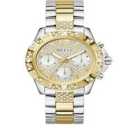 GUESS Montre à affichage analogique ' MAJESTY ' or / argent / transparent, Taille One Size