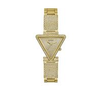GUESS Montre analogique triangulaire en cristal doré, dor, one, Classique
