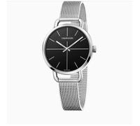 Montre heure seulement Calvin Klein pour femme de la collection Even. Montre de traitement polie avec boî tier en acier