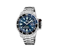 LOTUS Montre Homme Analogique Acier INOX 316L Argent - Quartz - Calendrier - Verre Saphir Résistant - Étanche 30 ATM 18938/3 Diver